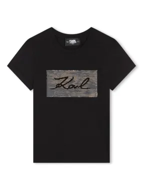 KARL LAGERFELD SEQUIN T-SHIRT